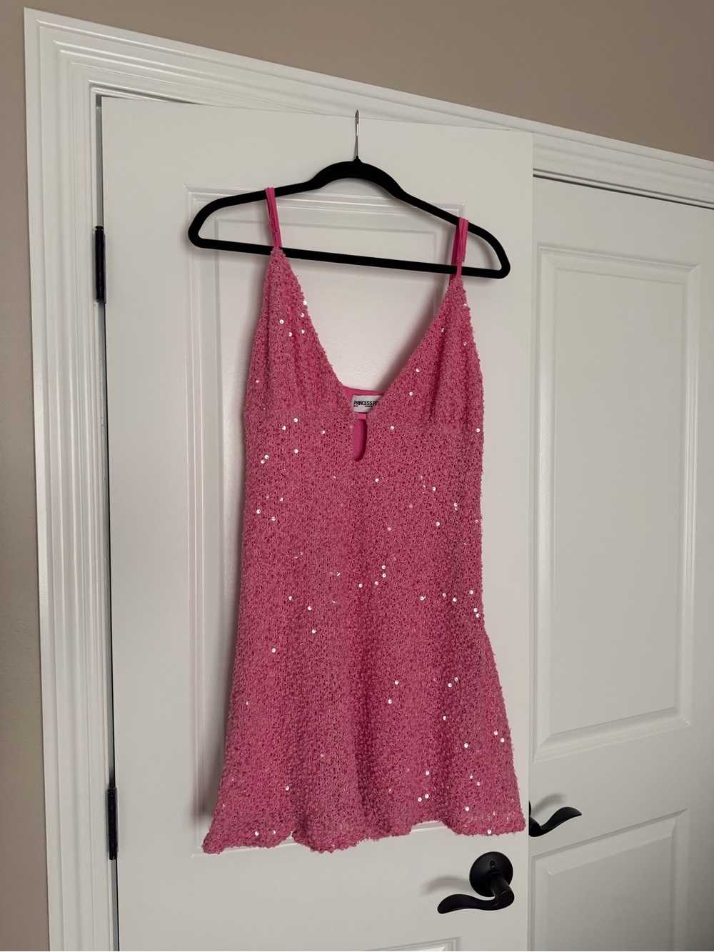 Princess Polly Pink Sequin Mini Slip Dress